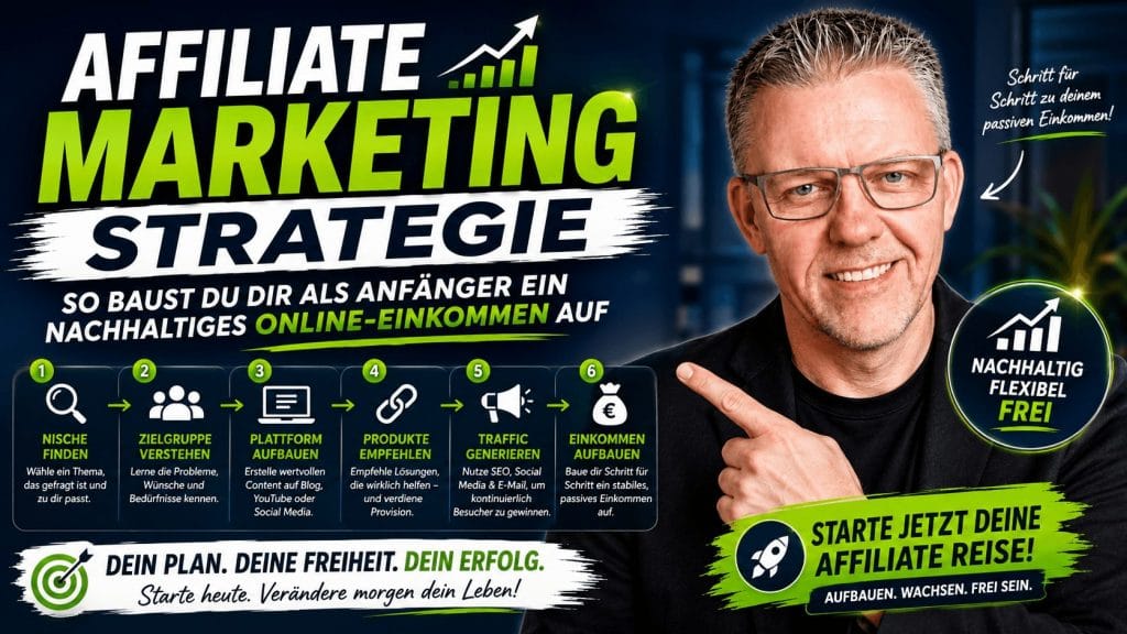 Affiliate Marketing Strategie: So baust du dir als Anfänger ein nachhaltiges Online-Einkommen auf