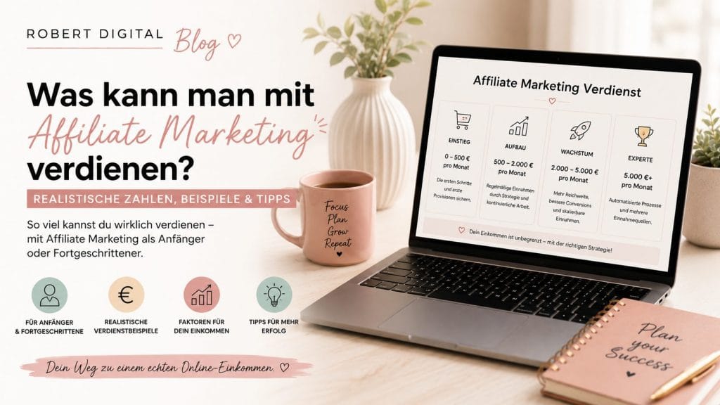 Affiliate Marketing Verdienst – Was verdient man wirklich? (2026)