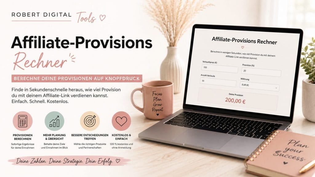 Affiliate Provisions-Rechner Affiliate Provision berechnen 2026