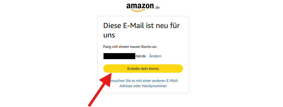 Amazon Account erstellen
