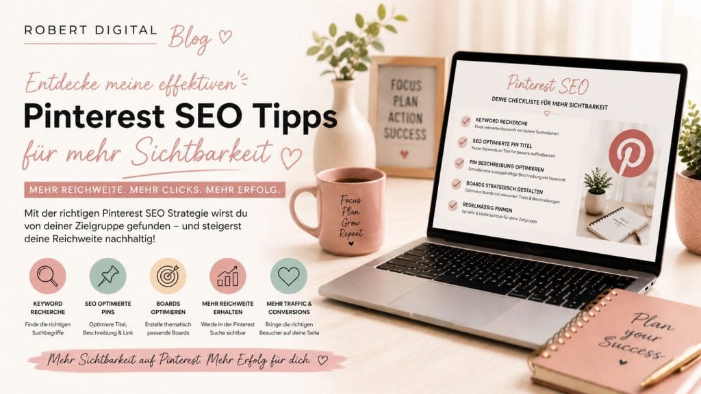 Pinterest SEO Tipps für mehr Sichtbarkeit 2026