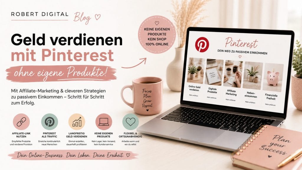 Geld verdienen mit Pinterest ohne eigene Produkte