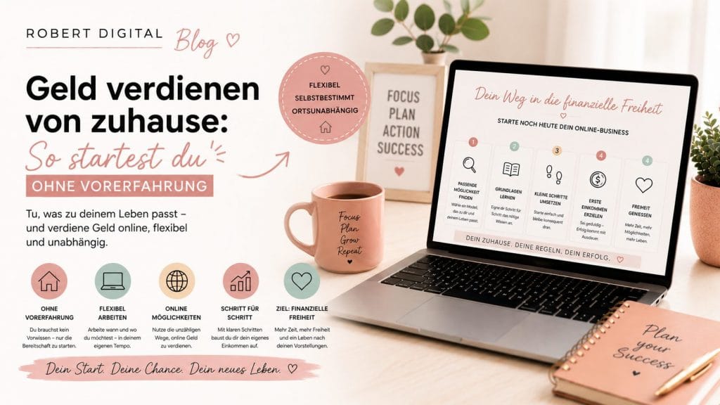 Geld verdienen von zuhause: So startest du ohne Vorerfahrung