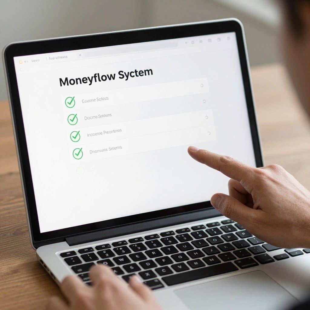 Schritt 1 des Moneyflow Income System: Einfache Einrichtung