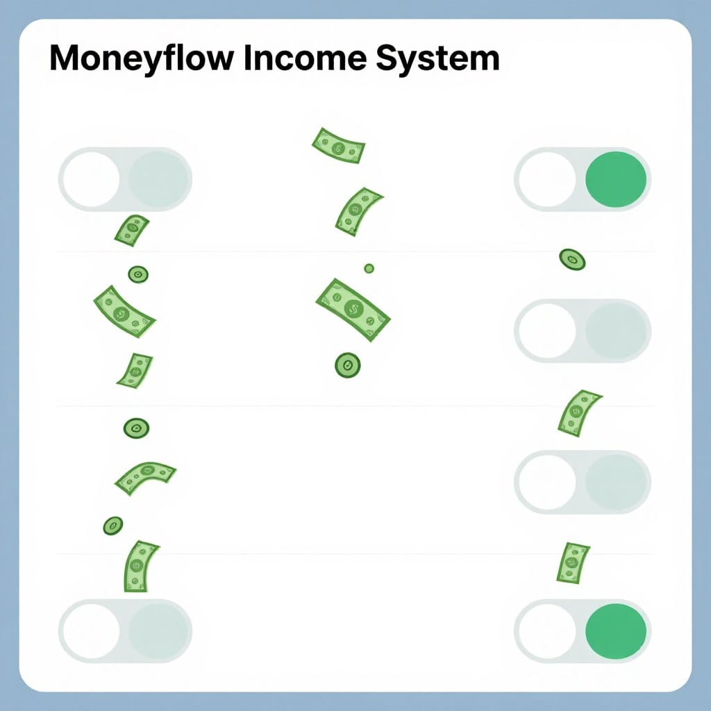 Schritt 2 des Moneyflow Income System: Aktivierung der Geldflüsse