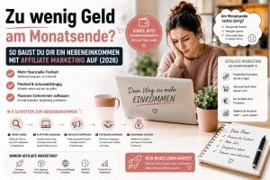 Zu wenig Geld am Monatsende? So baust du dir ein Nebeneinkommen mit Affiliate Marketing auf (2026)